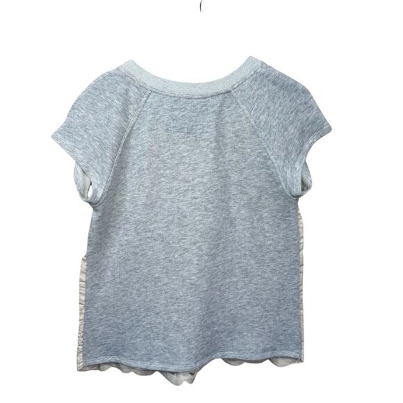 Anthropologie Cream and Gray Long Sleeve Tee - Picture 2 of 13